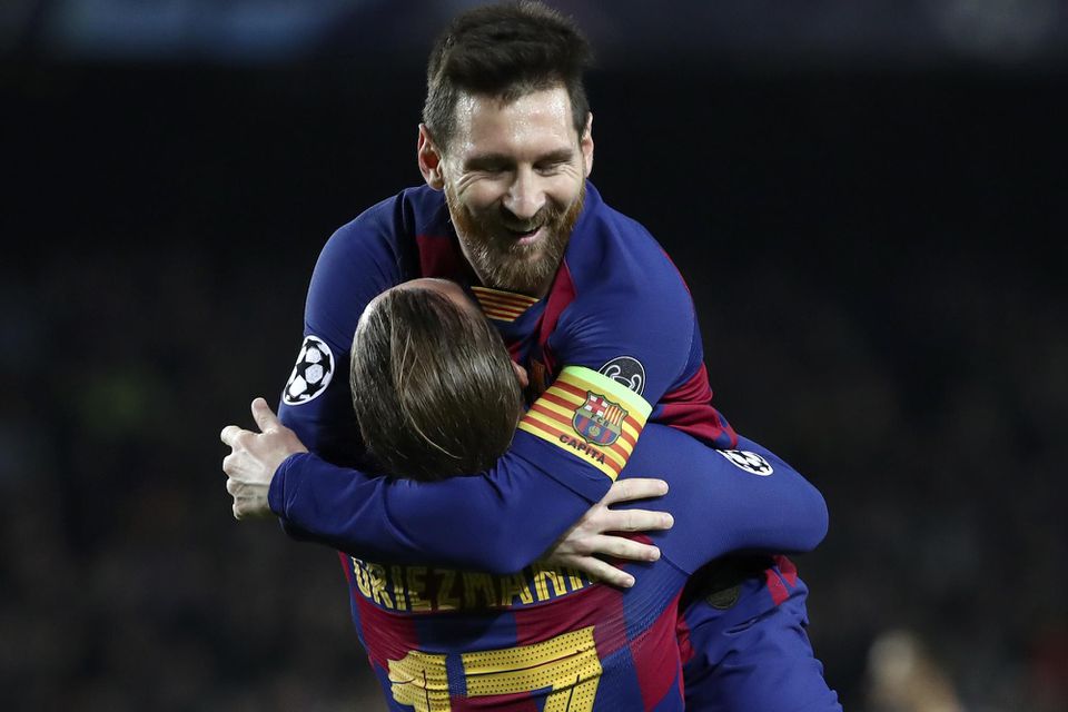 Lionel Messi oslavuje