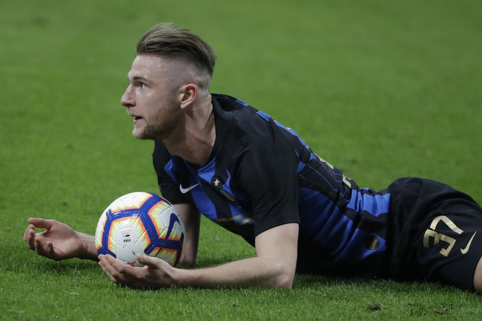 Slovenský obranca Interu Milan Škriniar.