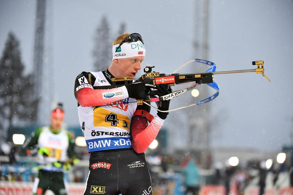 Nórsky biatlonista Johannes Thingnes Boe.