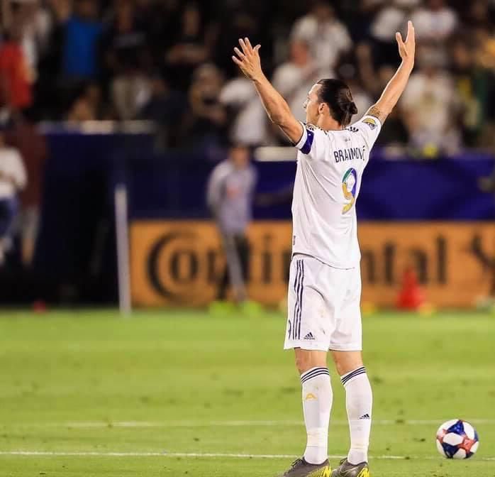 Zlatan Ibrahimovič v drese Los Angeles Galaxy.