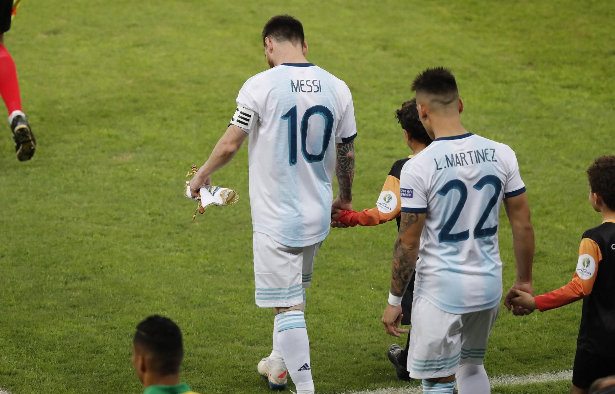 Lionel Messi a Lautaro Martinez v reprezentácii Argentíny