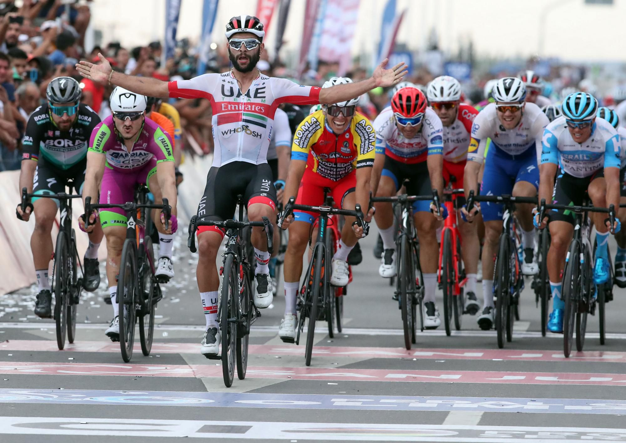 Kolumbijský cyklista Fernando Gaviria z tímu UAE Emirates sa stal víťazom druhej etapy 38. ročníka argentínskeho podujatia Vuelta a San Juan Internacional.