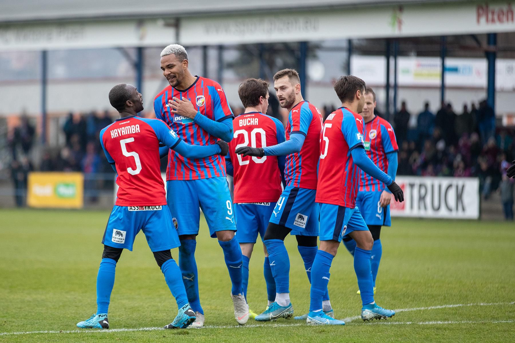 Futbalisti Viktorie Plzeň.