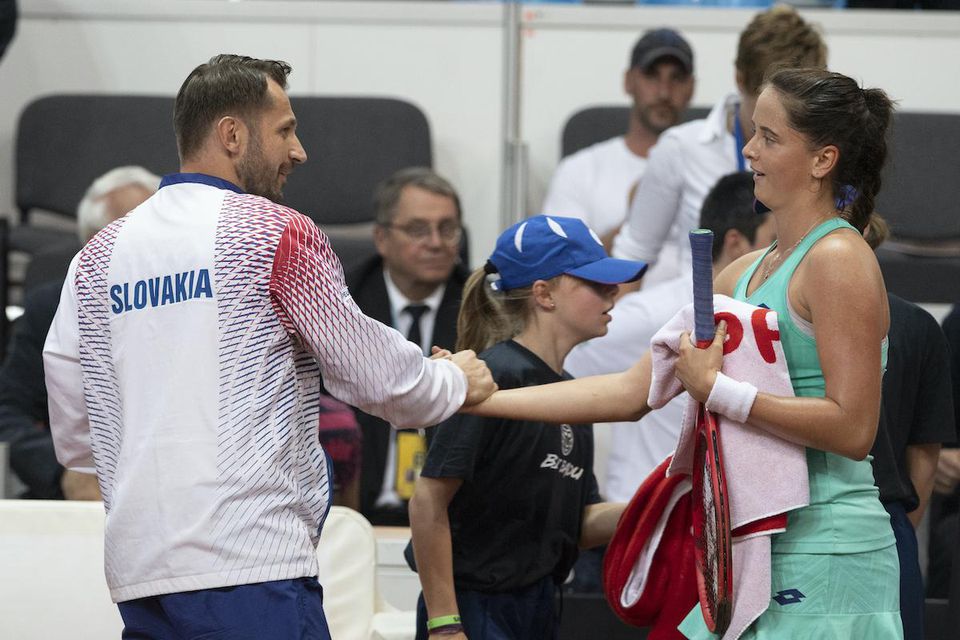 Matej Lipták a slovenská tenistka Viktória Kužmová.
