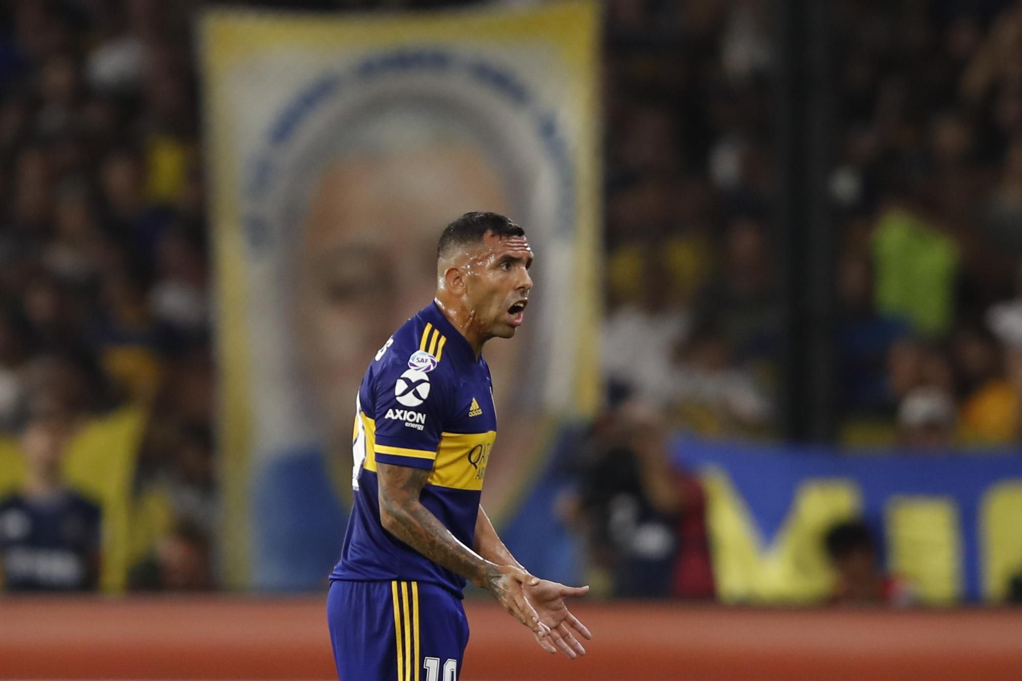 Carlos Tévez v drese Boca Juniors.