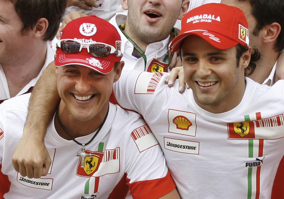 Felipe Massa a Michael Schumacher