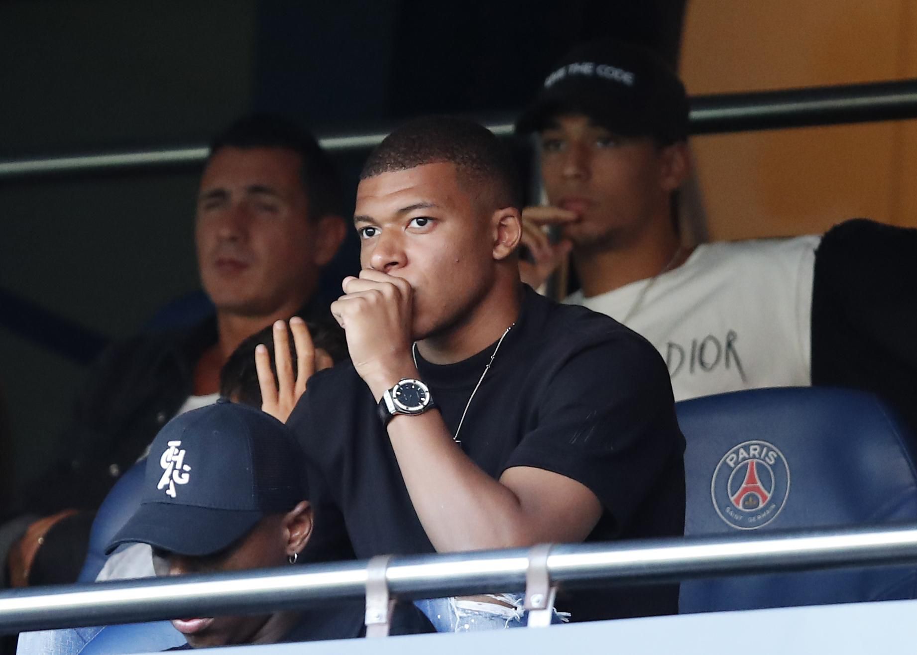 Kylian Mbappé v drese Paríža Saint-Germain.