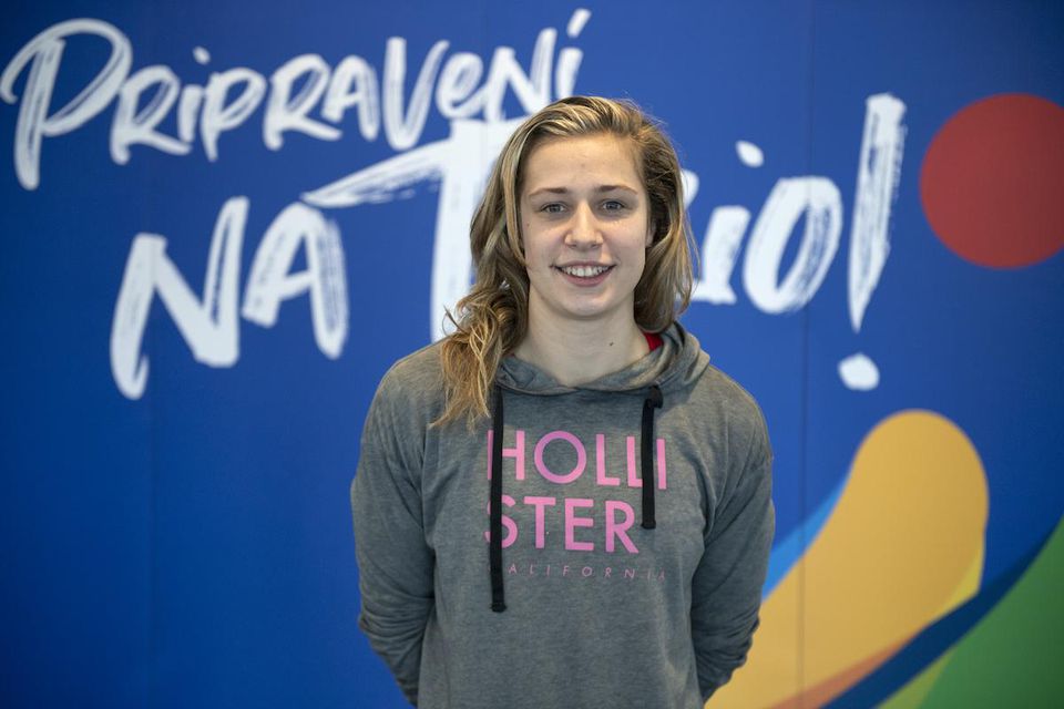 Slovenská plavkyňa Andrea Podmaníková.