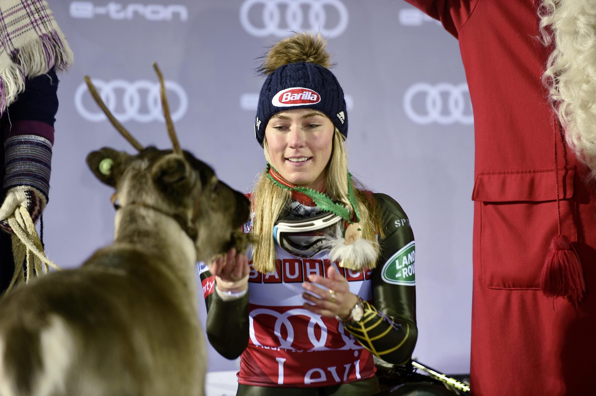 Mikaela Shiffrinová s jej už štvrtým sobom, ktorá pretekárka dostane za každý triumf vo fínskom Levi.