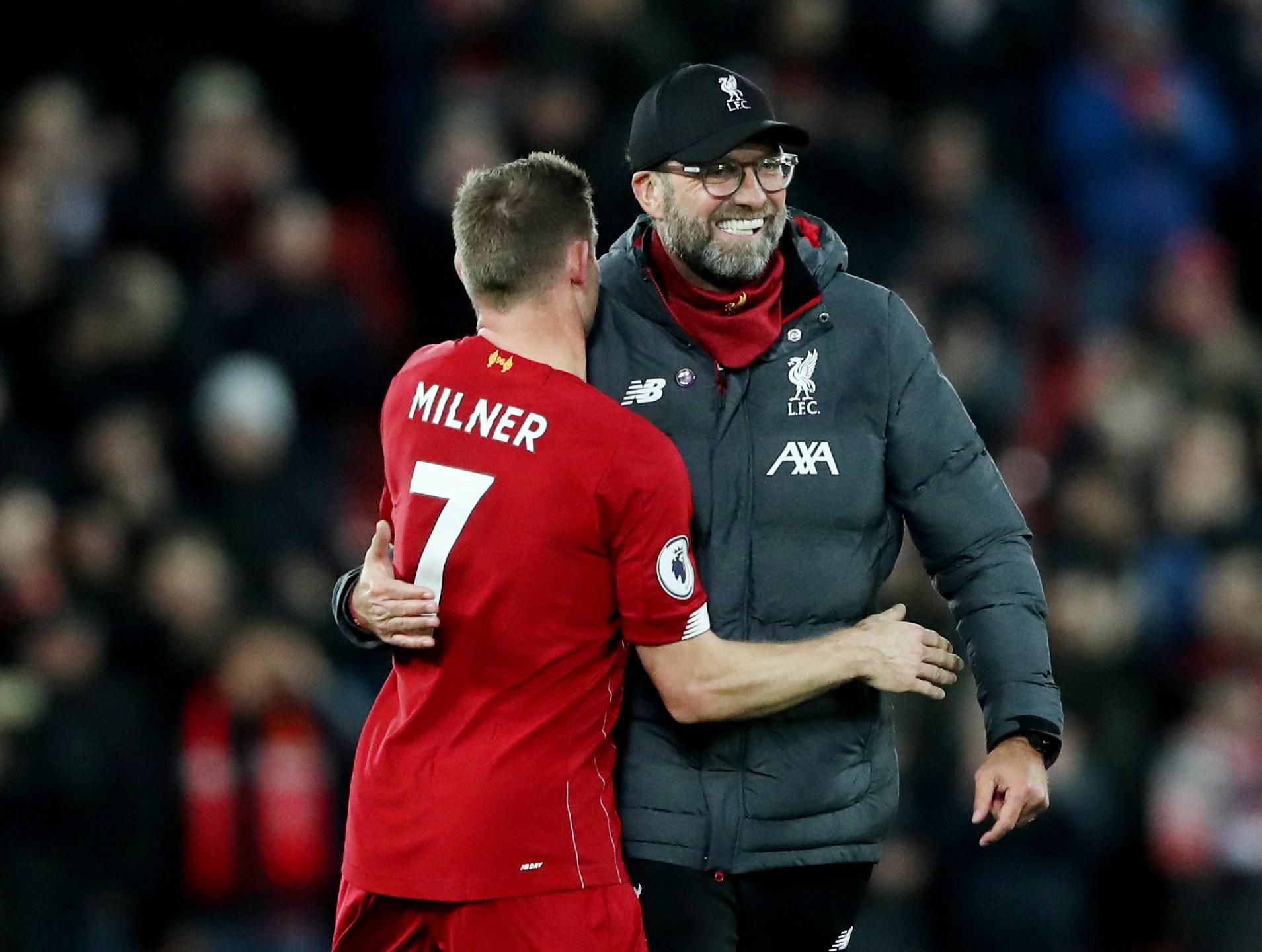 Jurgen Klopp a James Milner