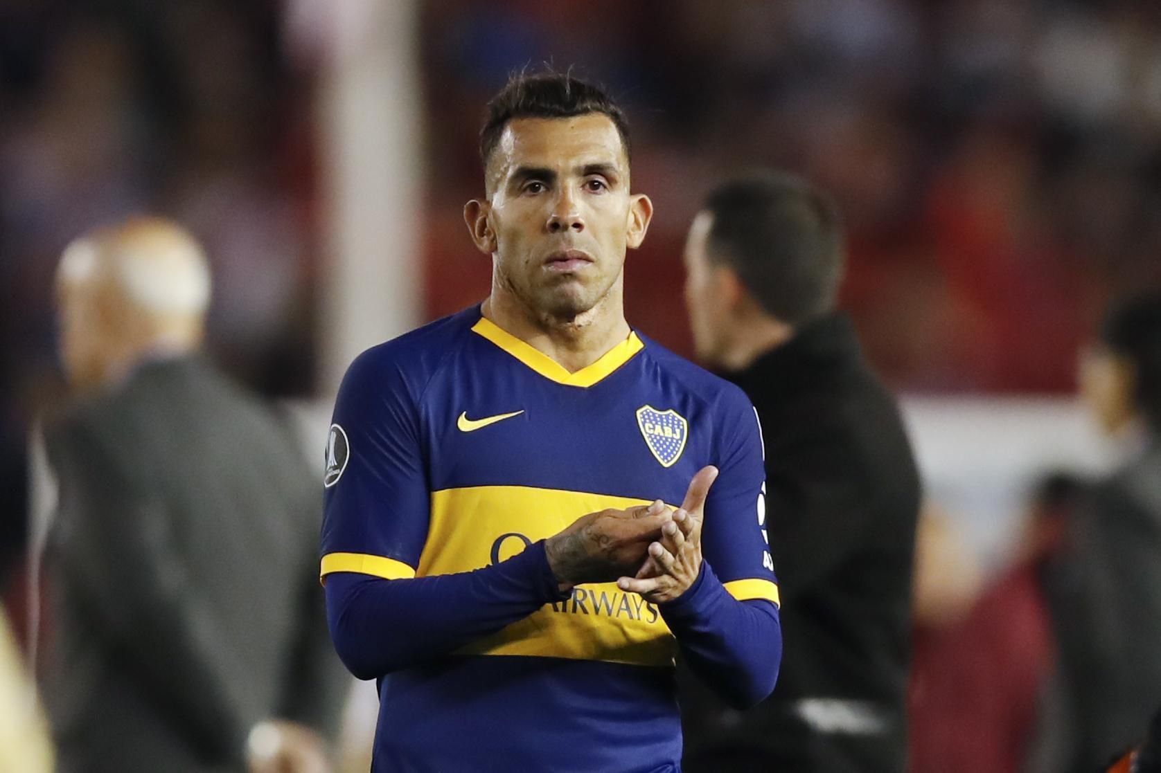 Carlos Tévez v drese Boca Juniors.