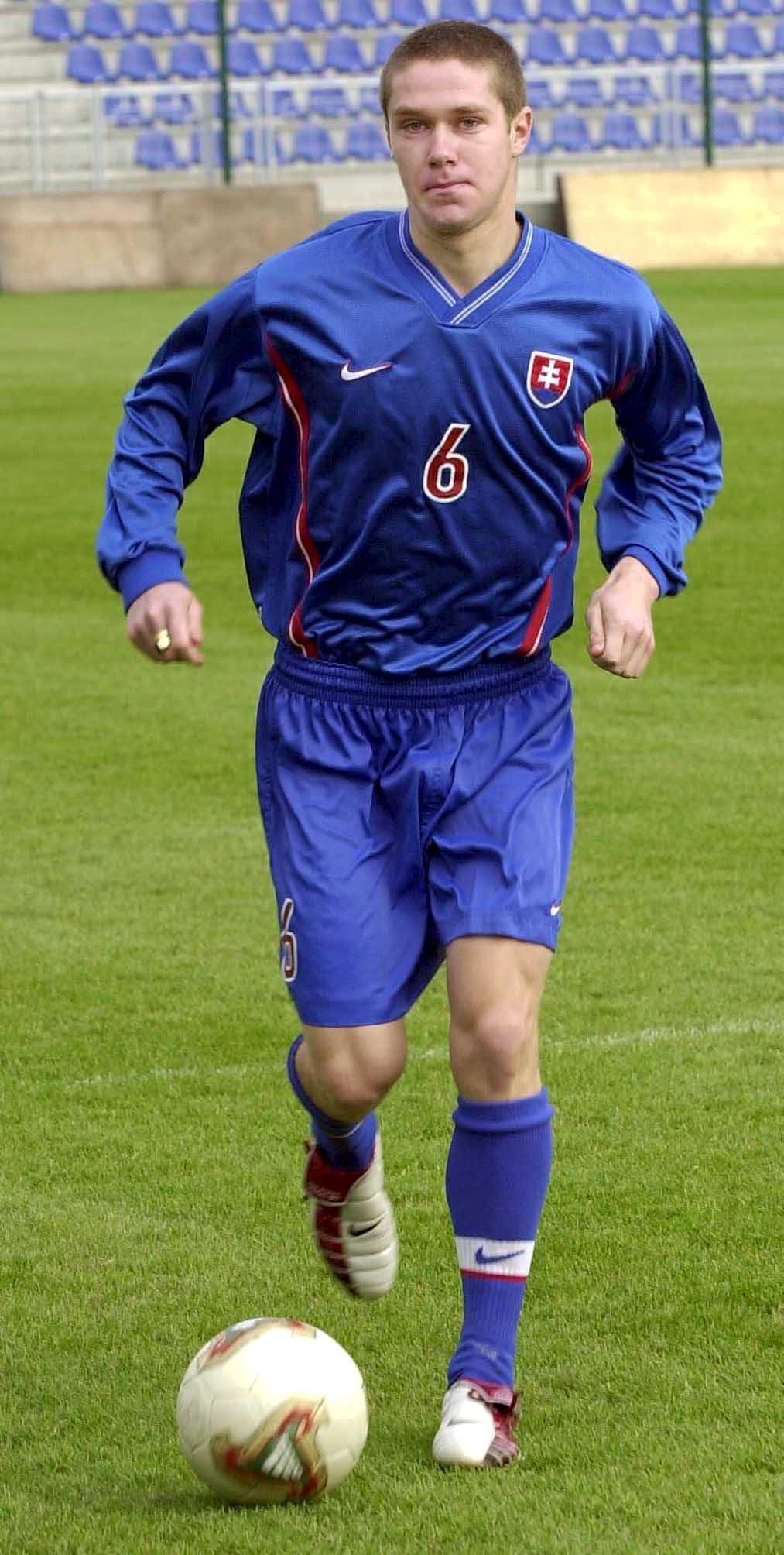 Marián Kurty v časoch svojej najväčšej slávy ako mládežnícky reprezentant Slovenska.