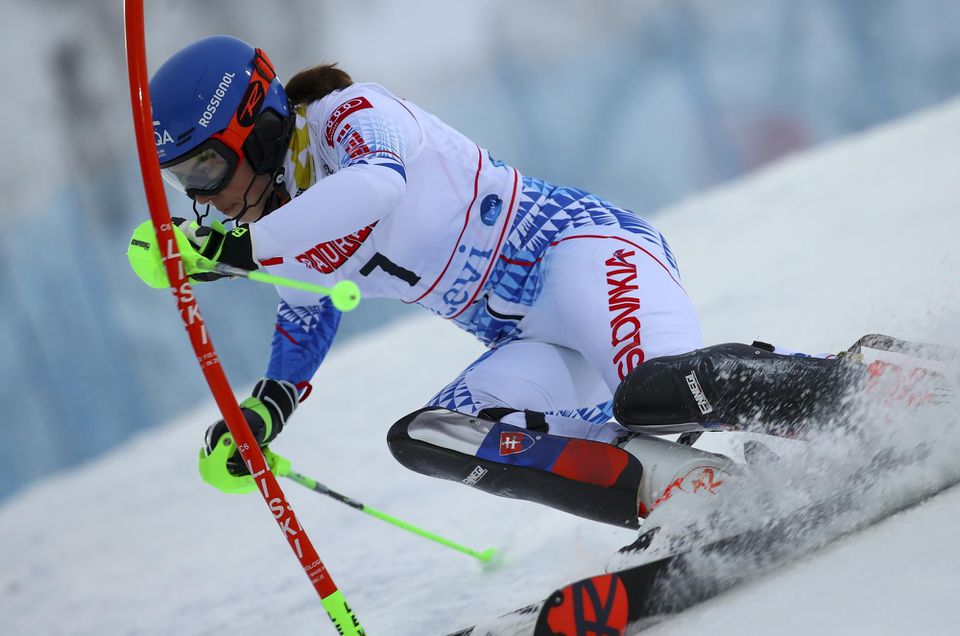 Petra Vlhová počas slalomu Svteového pohára vo fínskom Levi