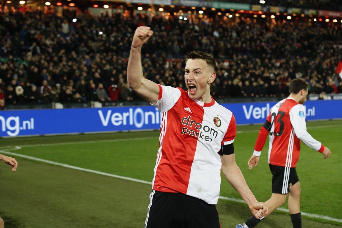 Róbert Boženík v drese Feyenoordu Rotterdam