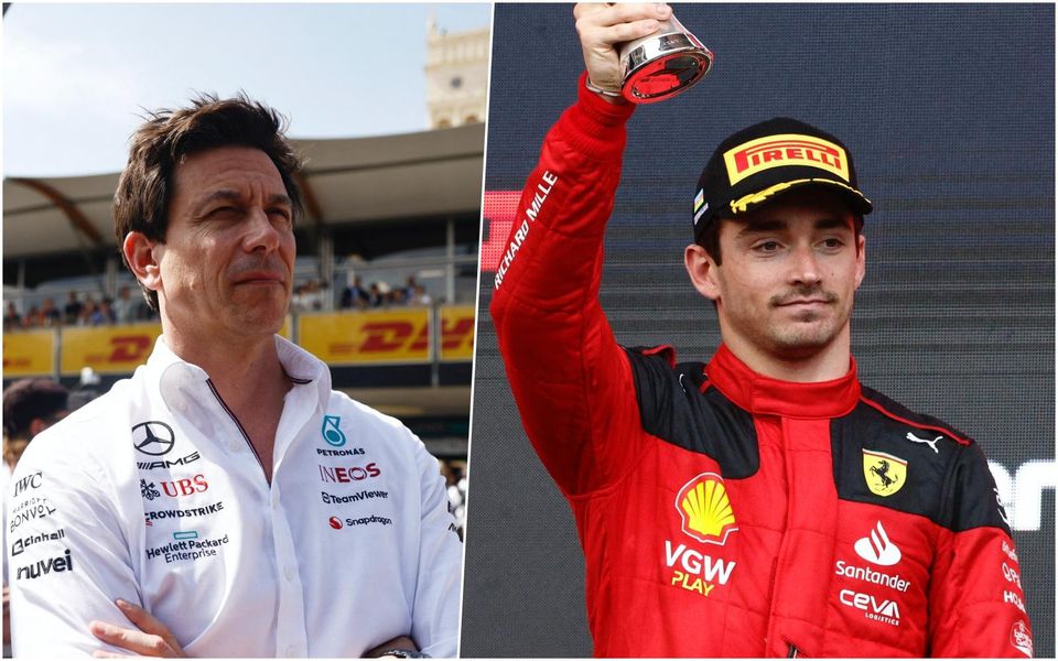 Toto Wolff a Charles Leclerc