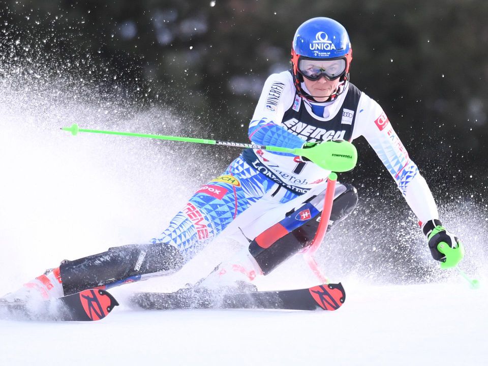 Petra Vlhová v 1. kole slalomu SP v chorvátskom Záhrebe