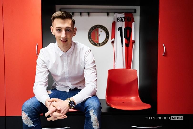 Róbert Boženík v drese Feyenoordu Rotterdam.