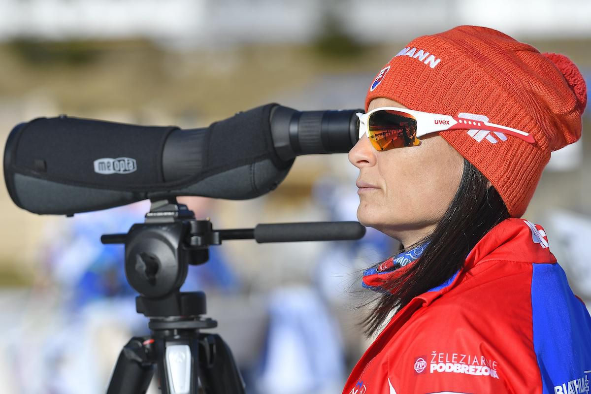 Slovenská biatlonová trénerka Anna Murínová.
