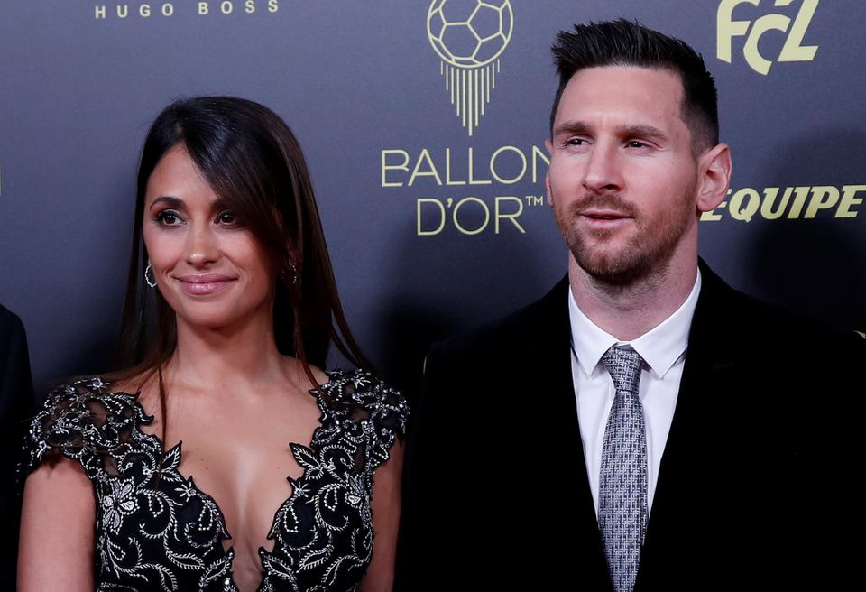 Lionel Messi so svojou manželkou