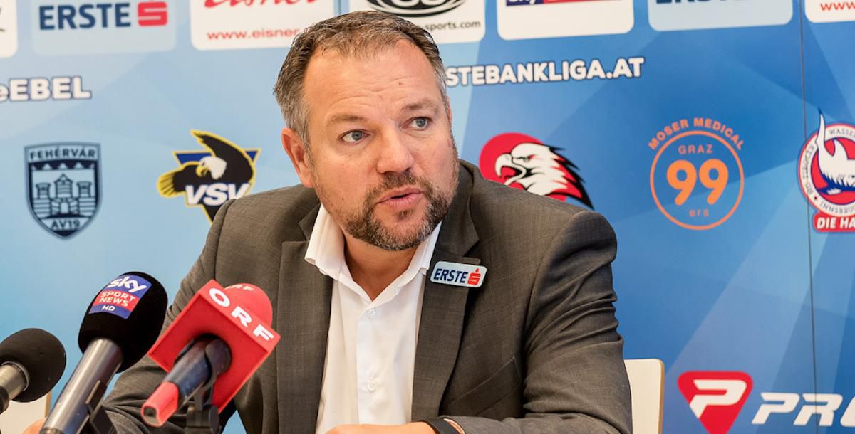 Generálny manažér EBEL ligy Christian Feichtinger.