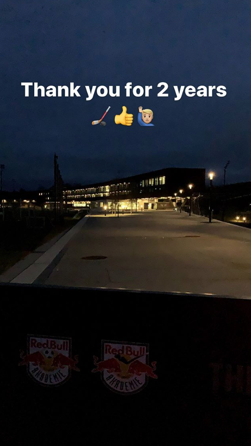 Myklukha na instagrame poďakoval akadémii RedBullu za dva roky.