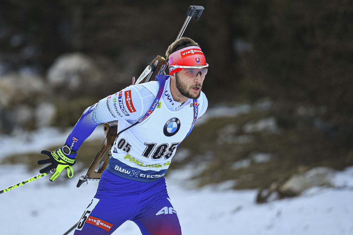 Slovenský reprezentant Šimon Bartko na trati.