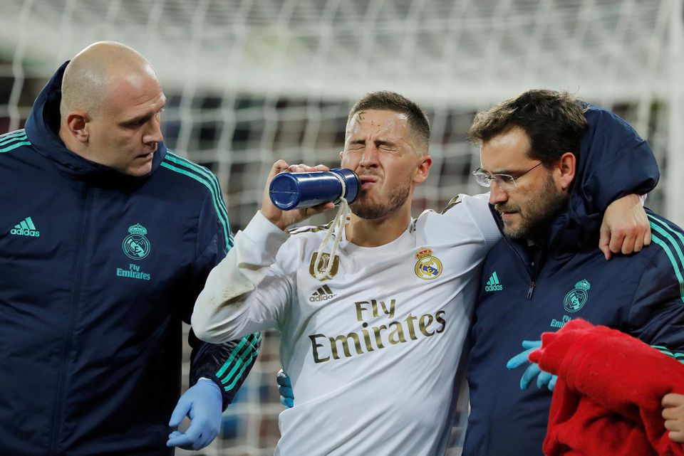 Zranený Eden Hazard z Realu Madrid