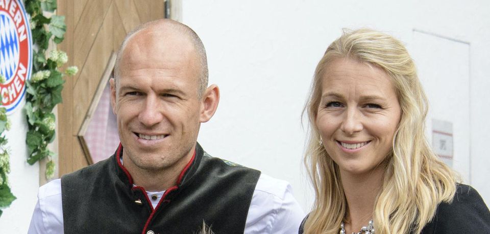 Arjen Robben a jeho manželka.
