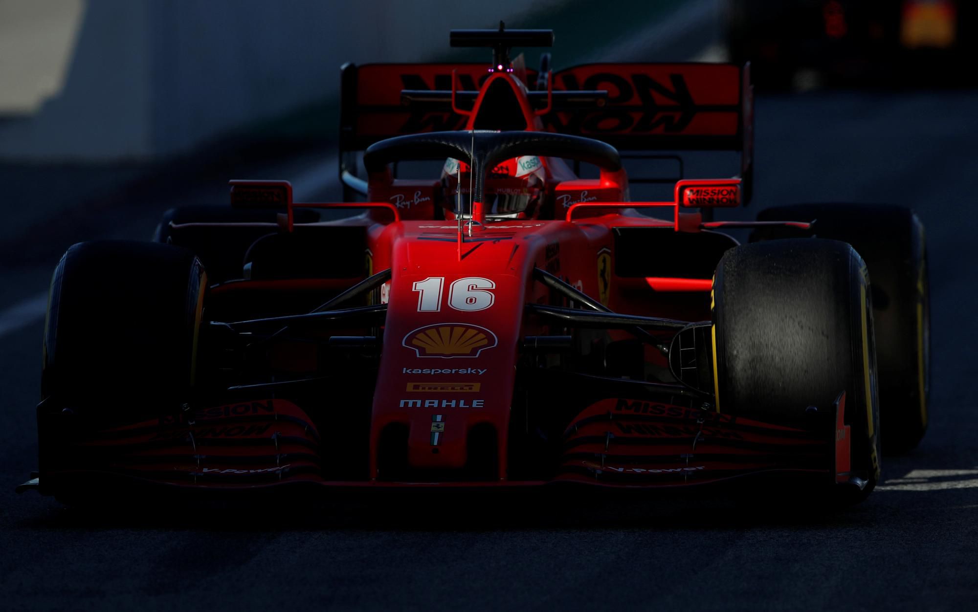 Charles Leclerc na novom Ferrari.