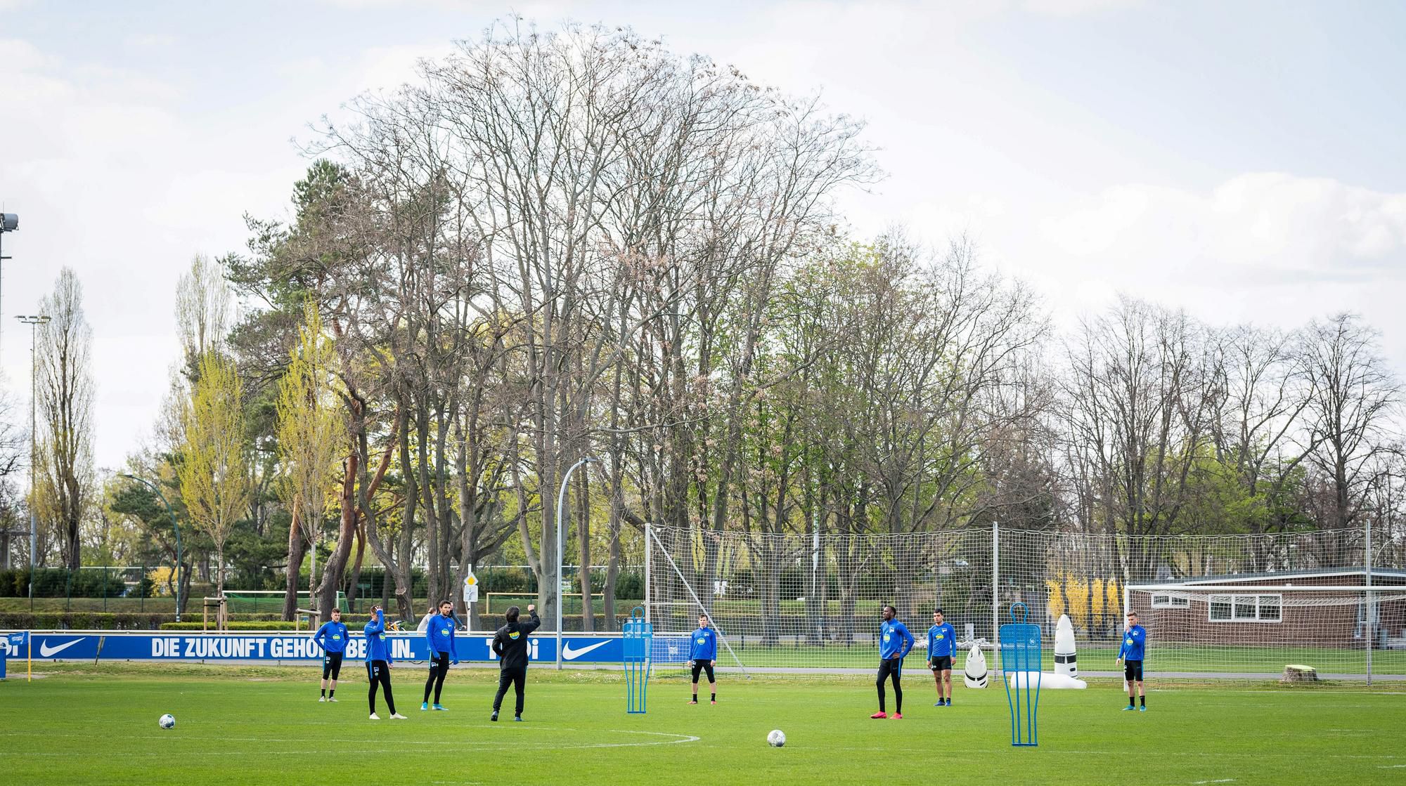 Hráči Herthy Berlín v tréningovom centre