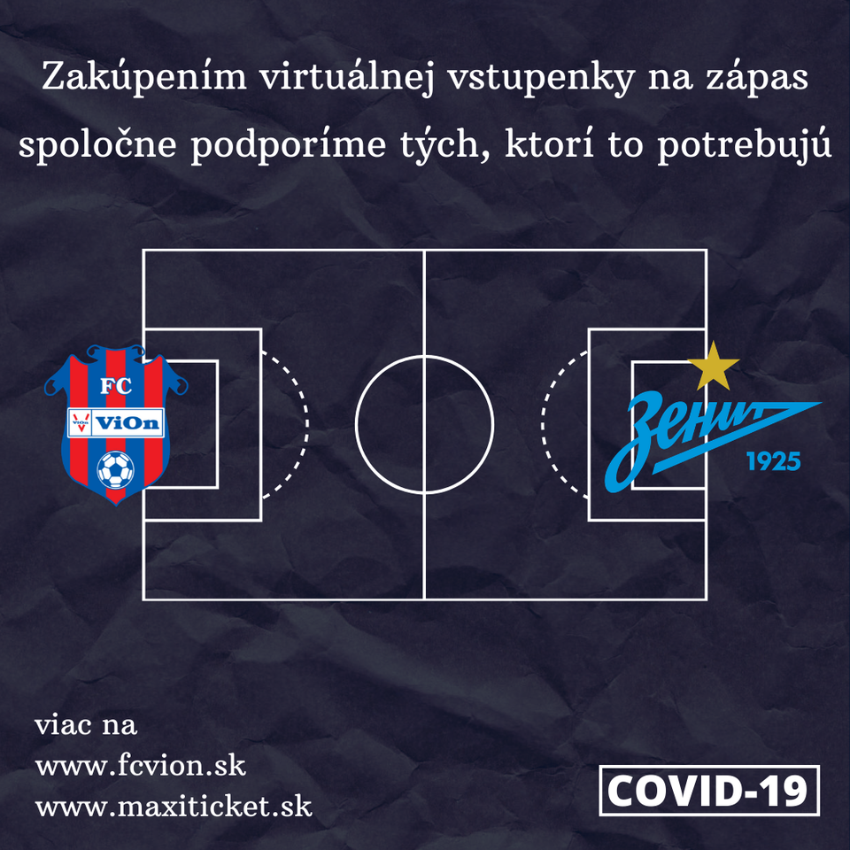 Virtuálny zápas FC ViOn Zlaté Morvace - Zenit Petrohrad.