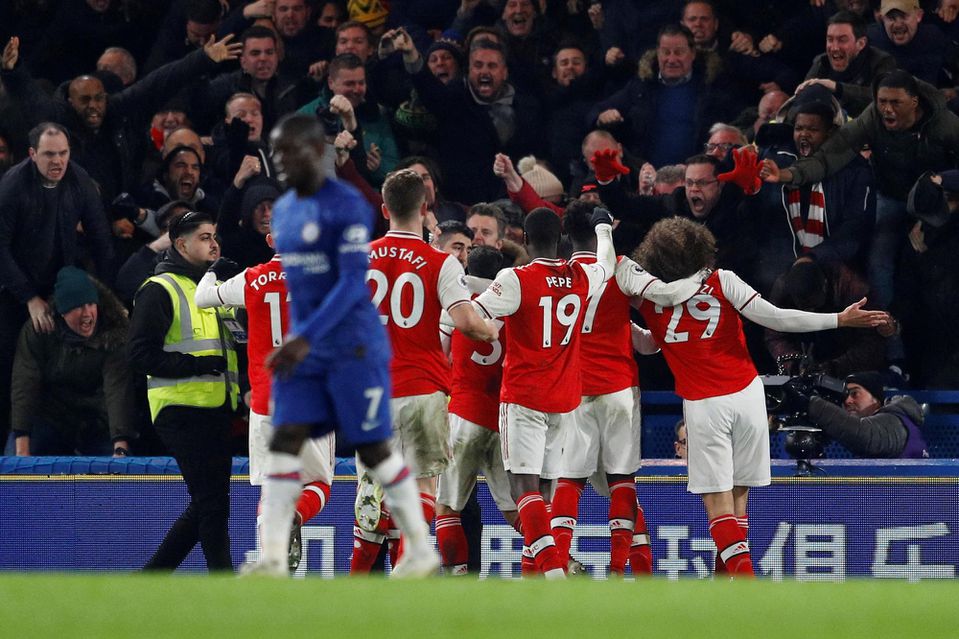 Futbalisti Arsenalu oslavujú