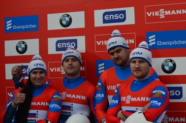 Sánky-SP: Rusi triumfovali v súťaži tímov v Altenbergu, Slováci na 8. priečke