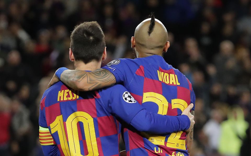 Arturo Vidal a Lionel Messi, FC Barcelona