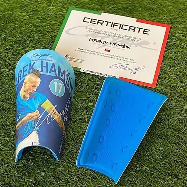 Chrániče Campari Sport Mareka Hamšíka aj s podpisom a certifikátom