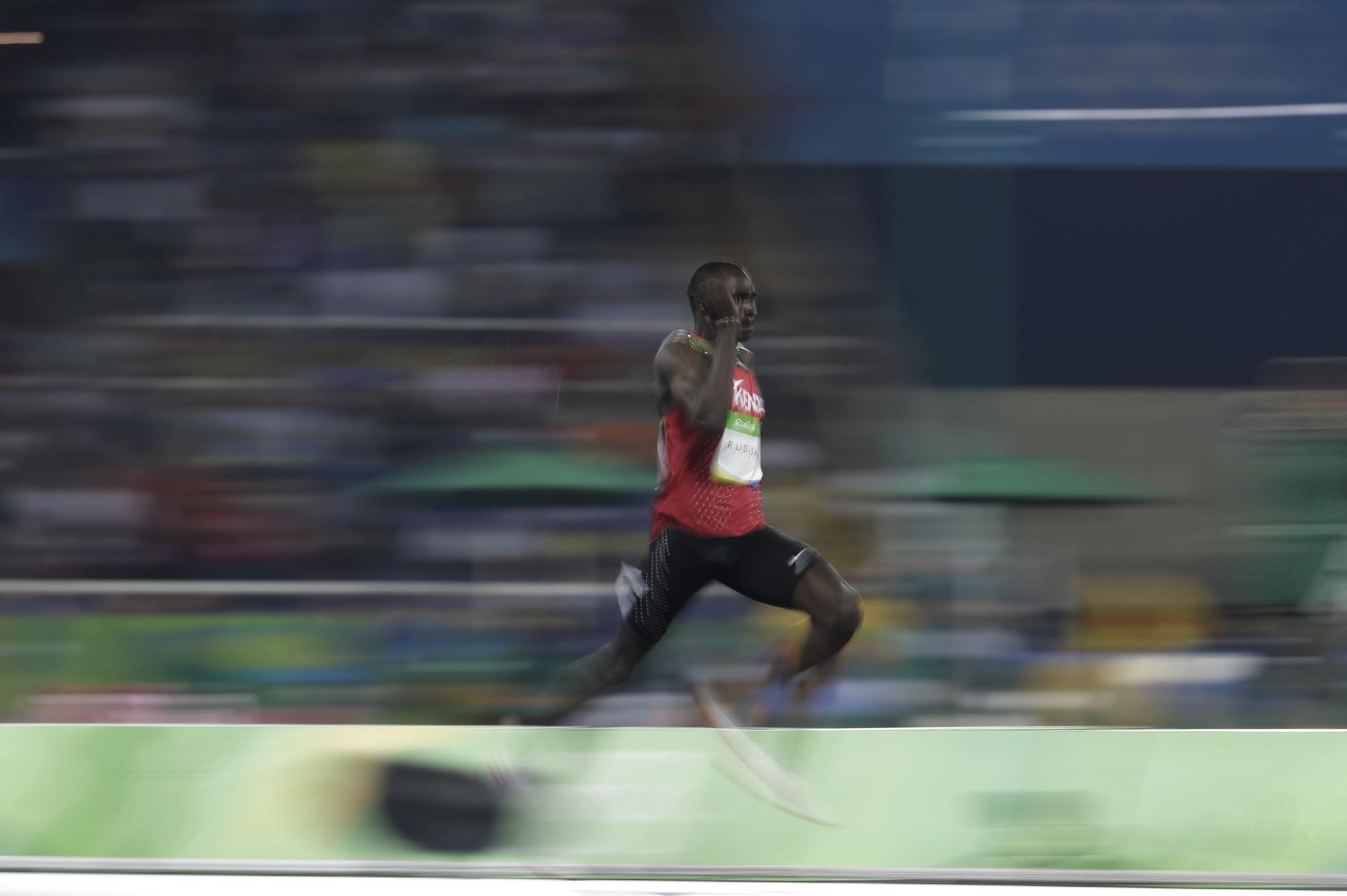 Kenský atlét David Rudisha.