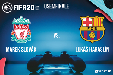 Marek Slovák - Lukáš Haraslín (osemfinále turnaja FIFA 20)