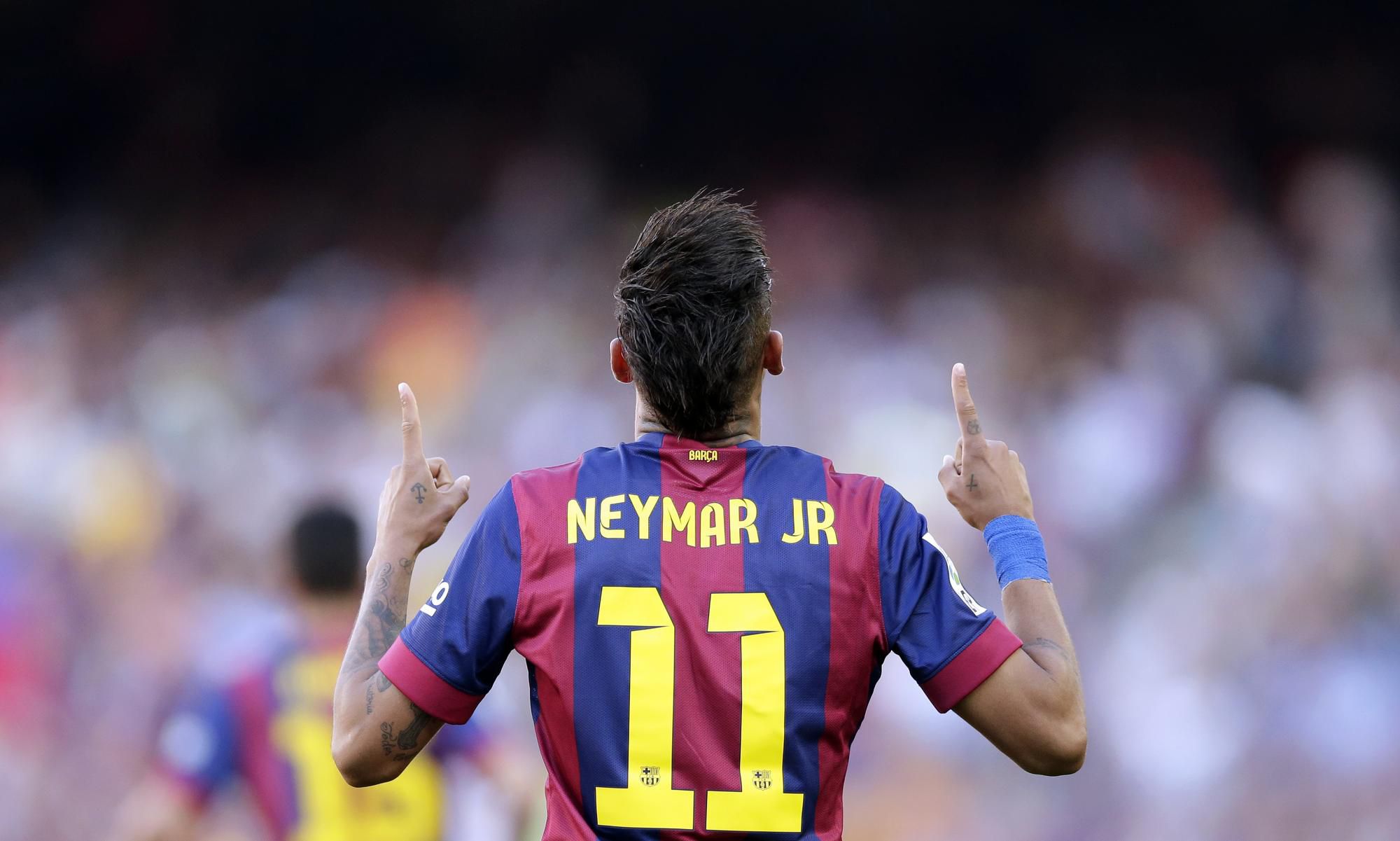 Neymar v drese FC Barcelona.