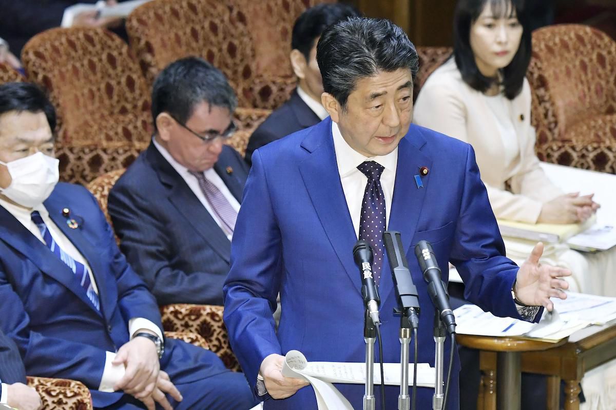 Japonský premiér Sinzo Abe.
