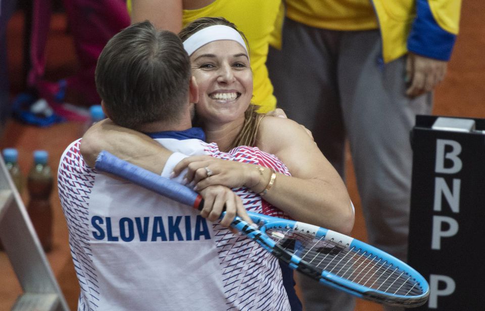 Dominika Cibulková a jej tréner Matej Lipták
