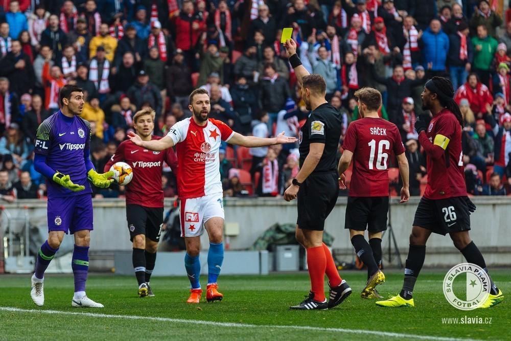 Pražské derby medzi Slaviou a Spartou.