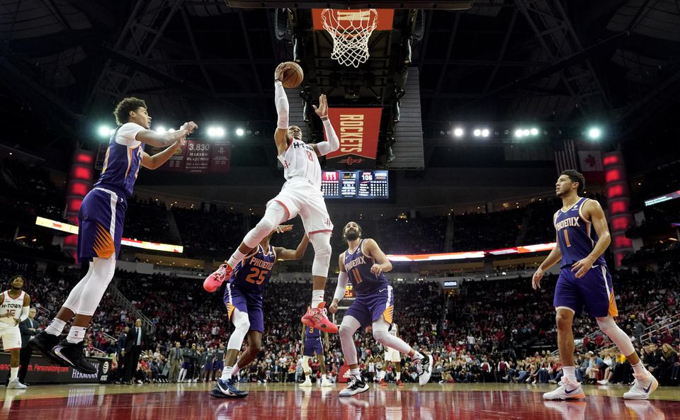 Russell Westbrook v zápase Houston Rockets - Phoenix Suns