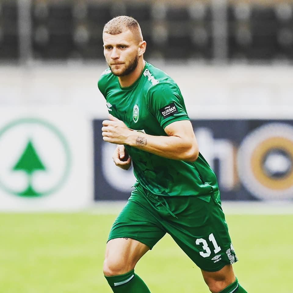 Futbalista Miloš Lačný v drese FC AmaZulu.