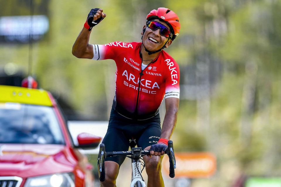 Nairo Quintana sa raduje z víťazstva v 7. etape Paríž-Nice