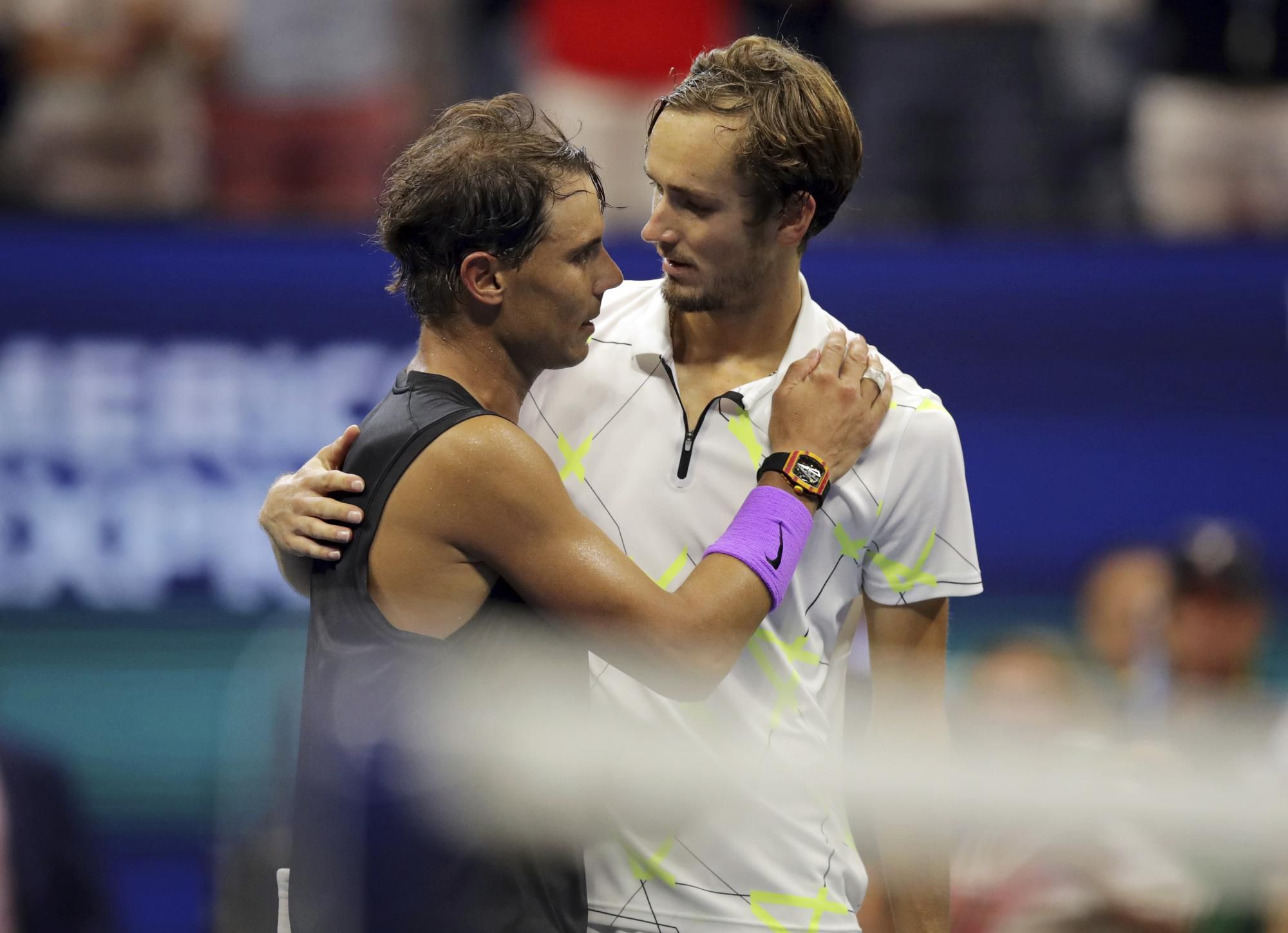 Rafael Nadal a Daniil Medvedev.