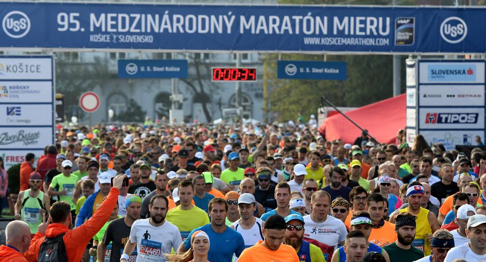 štart 95. ročníka Medzinárodného maratónu mieru v Košiciach