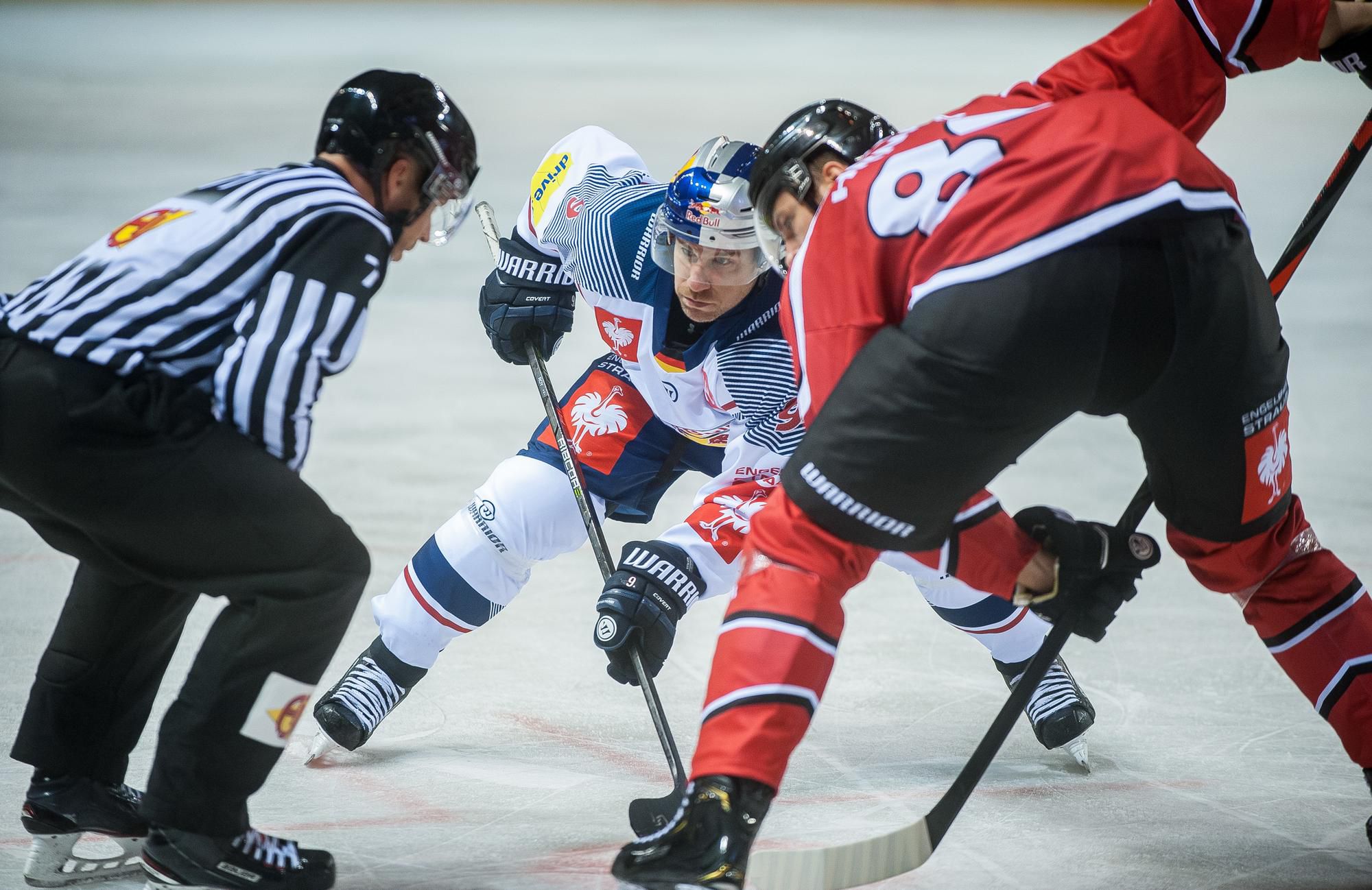 Tomáš Hrnka (B. Bystrica) a Derek Roy (Mníchov).