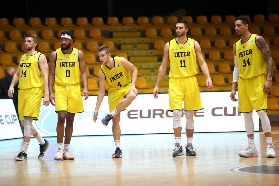 Basketbalisti Interu Bratislava.