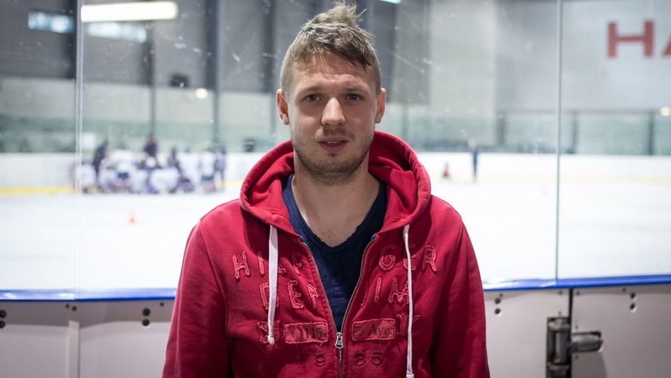 Slovenský hokejový brankár Denis Godla.