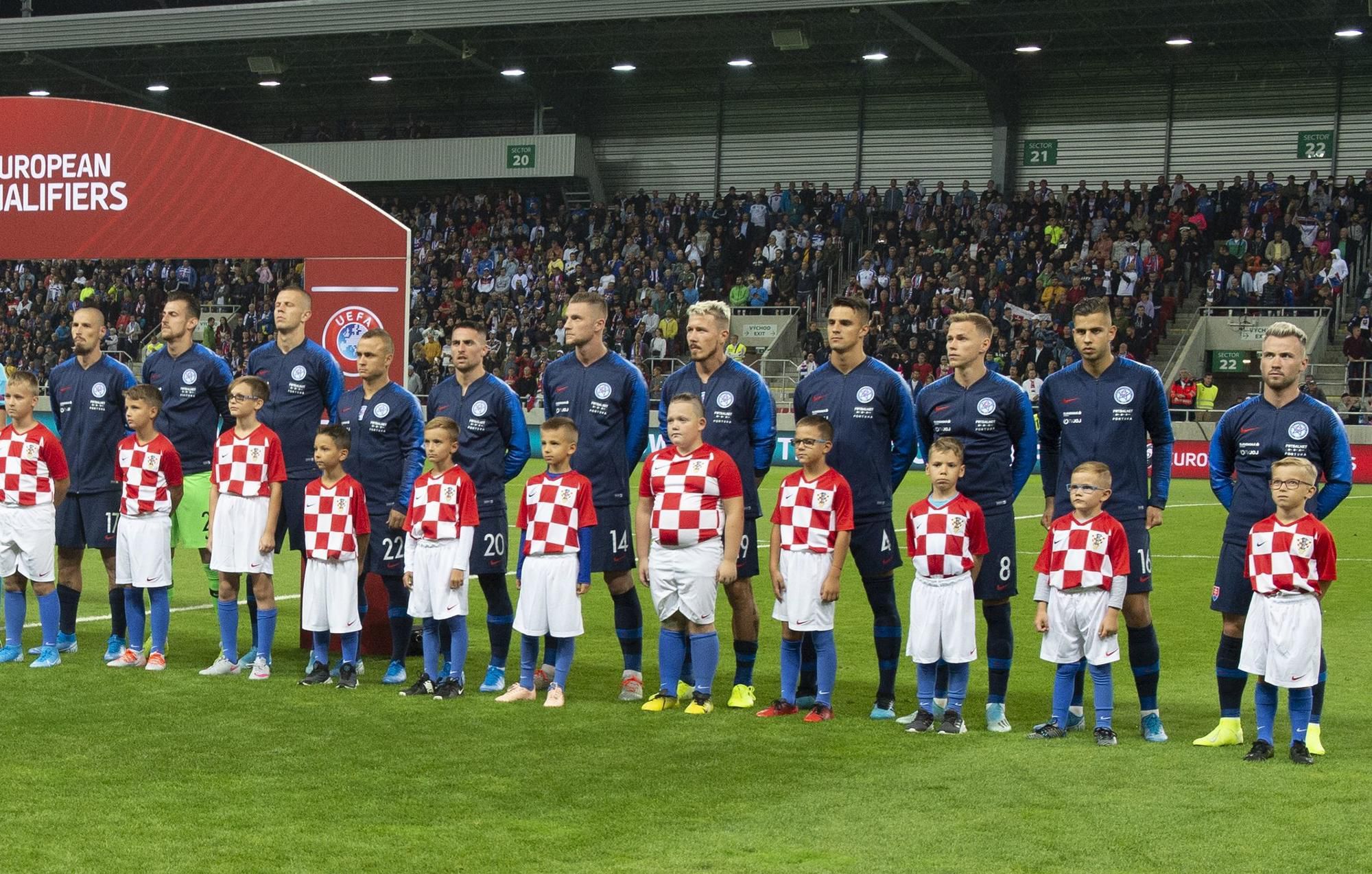 Slovensko pred zápasom s Chorvátskom